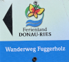Wanderschild Donaumünster - Brachstadt - Wanderweg Fuggerholz