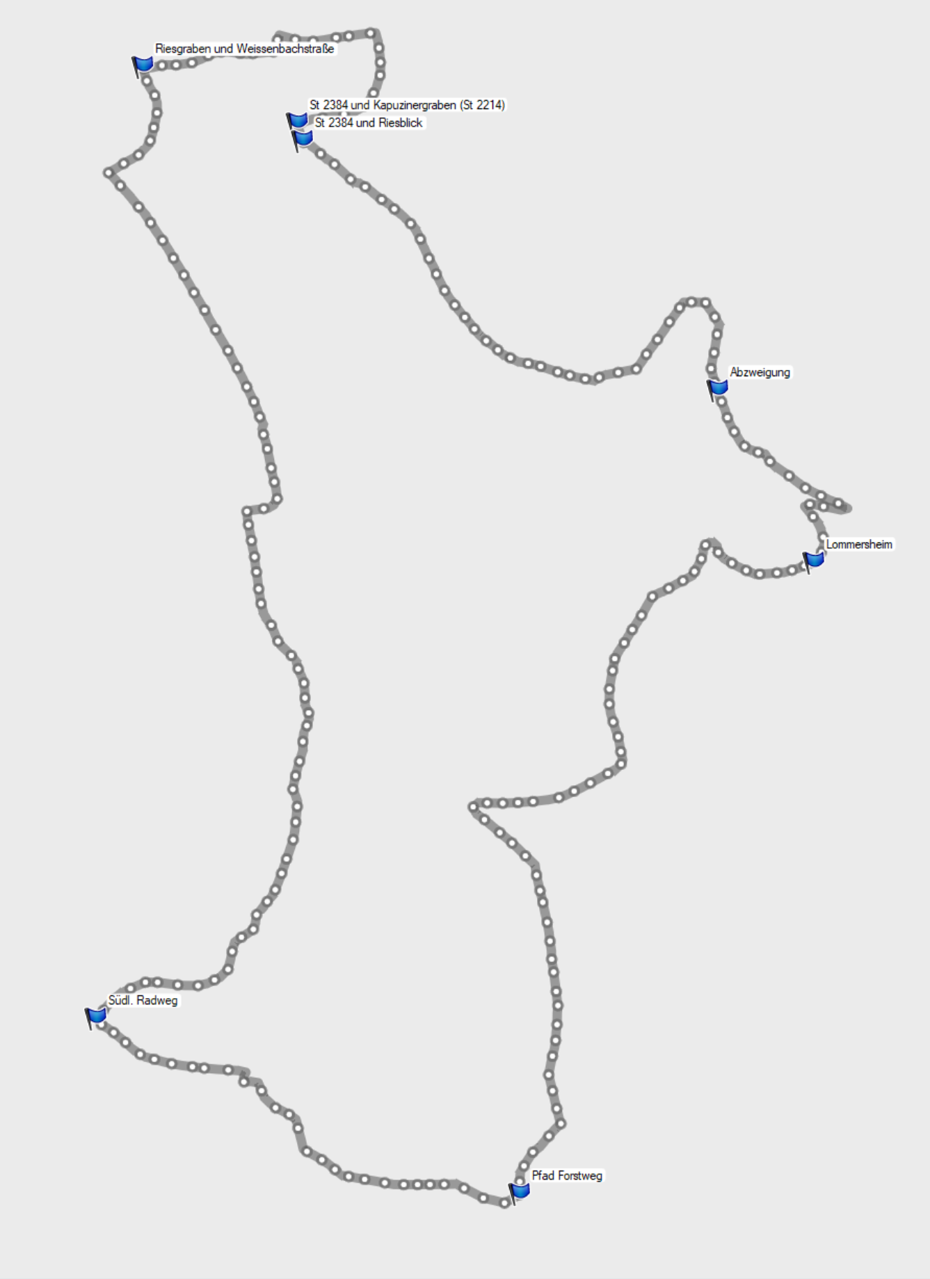 Route grau Wemding - Weg 3