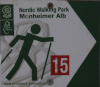 Wanderschild Unterbuch - Nordic Walking 15